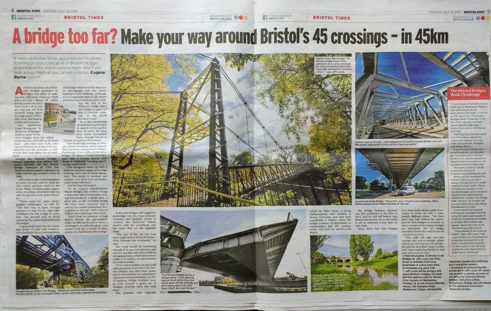 Media image 1: A bridge too far? Make your way around Bristol's 45 crossings - in 45 km
